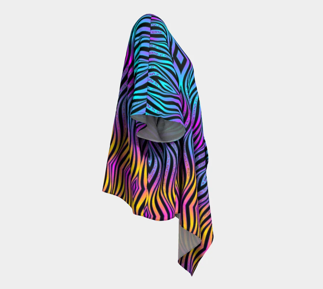 Xenowave Draped Kimono