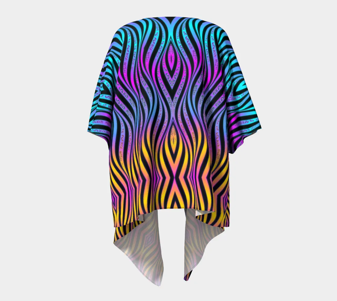 Xenowave Draped Kimono
