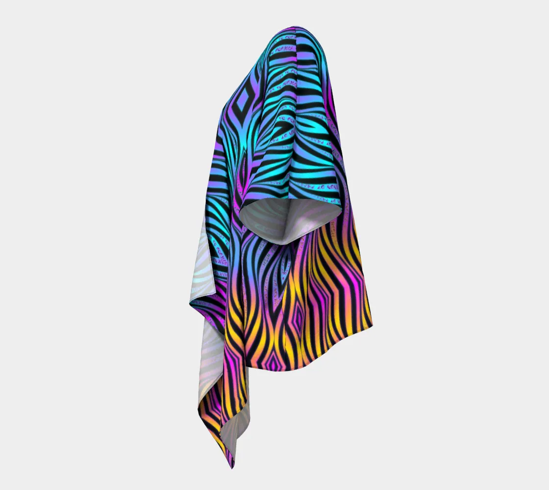Xenowave Draped Kimono